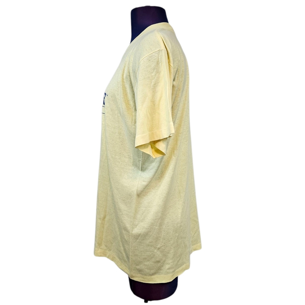 Vintage 80s Royal Caribbean I'm Shipshape Single Stitch Yellow T-Shirt Large C5 - Picture 5 of 10